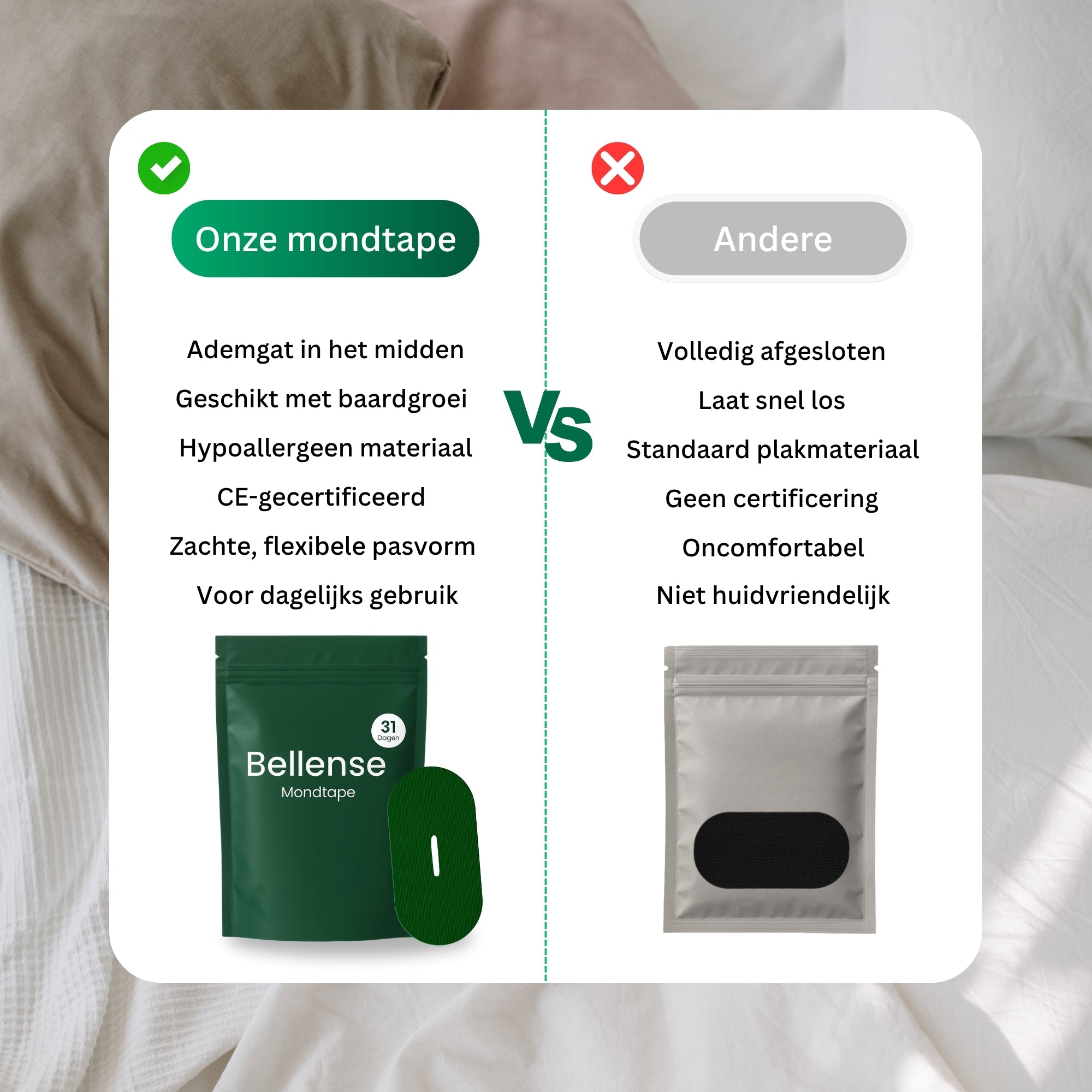 Voordelen Bellense mondtape